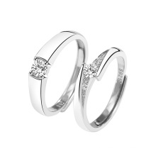 Ready to Ship New Arrive 925 Silver Ring Couple Rings with Zircon